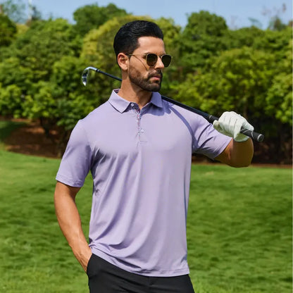 Men's Polo Shirts, Comfortable Short Sleeve Casual Fit, Classic Collared Polo Shirts for Work, Golf, Travel & Everyday Wear