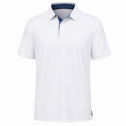 Men's Polo Shirts, Comfortable Short Sleeve Casual Fit, Classic Collared Polo Shirts for Work, Golf, Travel & Everyday Wear