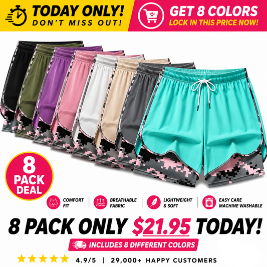 【LAST DAY SALE】Women’s casual athletic shorts with pockets